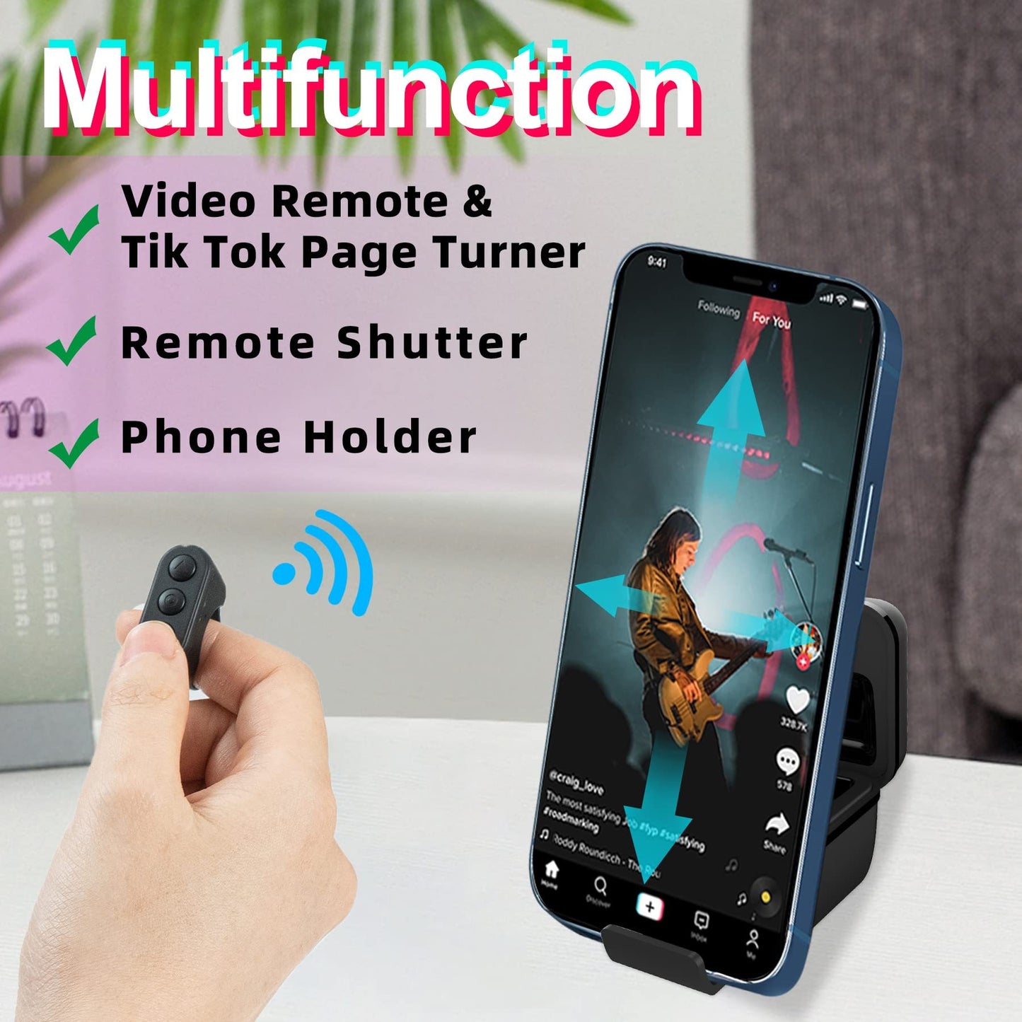 New Mobile Phone Remote Control Ring Wireless Controller