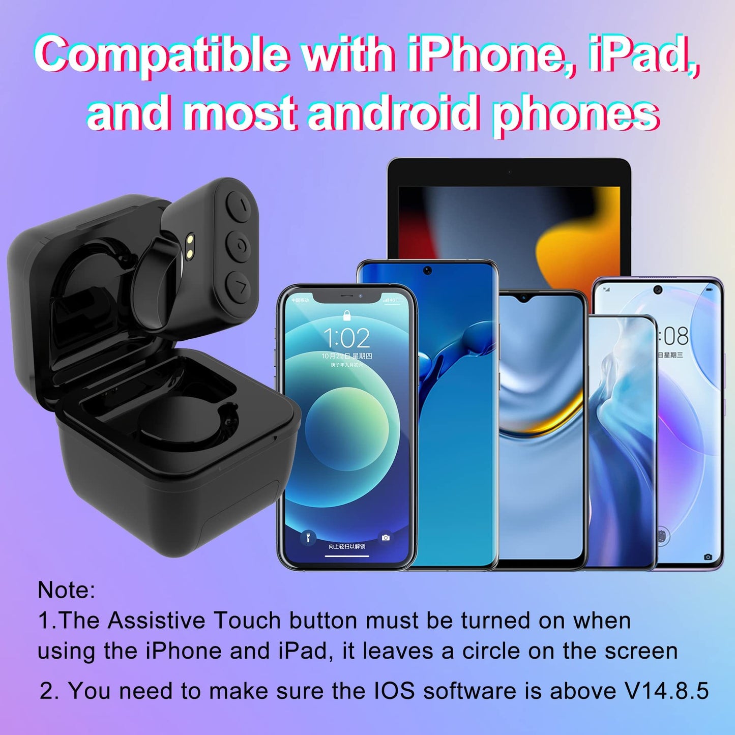 New Mobile Phone Remote Control Ring Wireless Controller