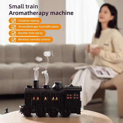 Train Shape Air Humidifier With LED Lamp