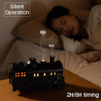 Train Shape Air Humidifier With LED Lamp